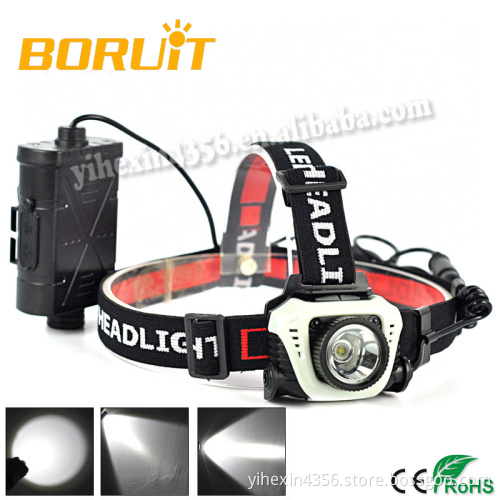 Boruit High Power Adjustable USB Sensor Led Hunting Headlamps with R5 Bulb